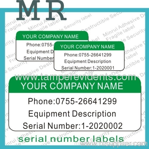 Custom Tamper Evident Asset Sticker,printable Tamper Proof Property Label With Company Name&amp; Logo,destructive Labels 
